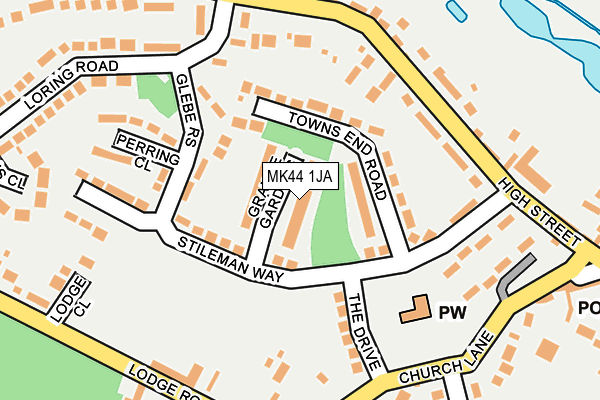 MK44 1JA map - OS OpenMap – Local (Ordnance Survey) MK44 1JA map - OS OpenMap – Local (Ordnance Survey)