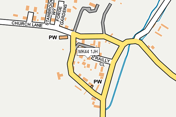 MK44 1JH map - OS OpenMap – Local (Ordnance Survey)