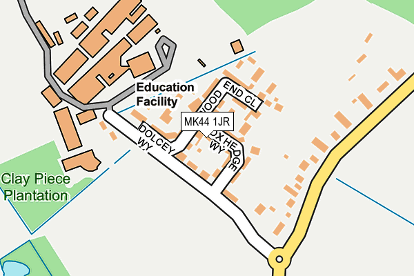 MK44 1JR map - OS OpenMap – Local (Ordnance Survey) MK44 1JR map - OS OpenMap – Local (Ordnance Survey)