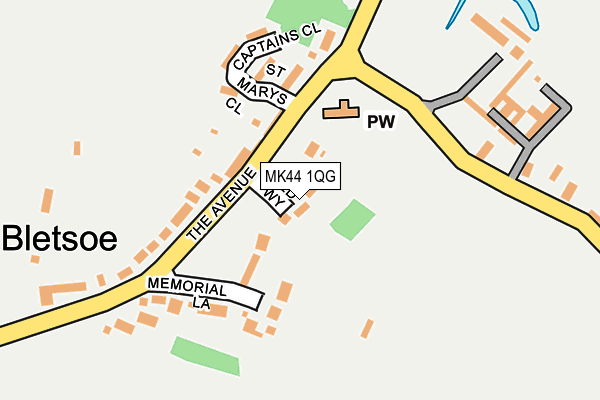 MK44 1QG map - OS OpenMap – Local (Ordnance Survey) MK44 1QG map - OS OpenMap – Local (Ordnance Survey)