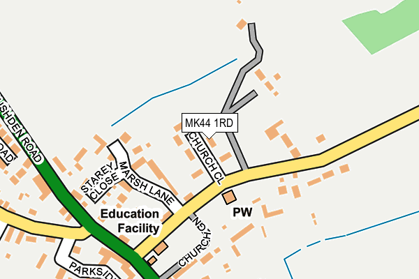 MK44 1RD map - OS OpenMap – Local (Ordnance Survey)