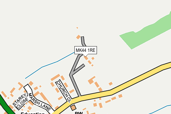 MK44 1RE map - OS OpenMap – Local (Ordnance Survey)