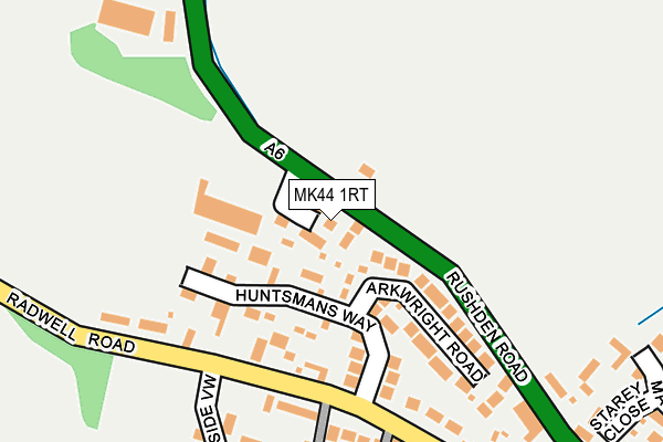 MK44 1RT map - OS OpenMap – Local (Ordnance Survey)