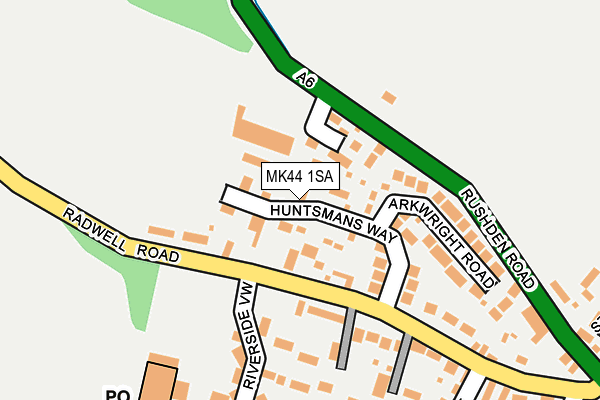 MK44 1SA map - OS OpenMap – Local (Ordnance Survey) MK44 1SA map - OS OpenMap – Local (Ordnance Survey)