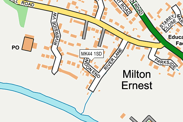 MK44 1SD map - OS OpenMap – Local (Ordnance Survey) MK44 1SD map - OS OpenMap – Local (Ordnance Survey)