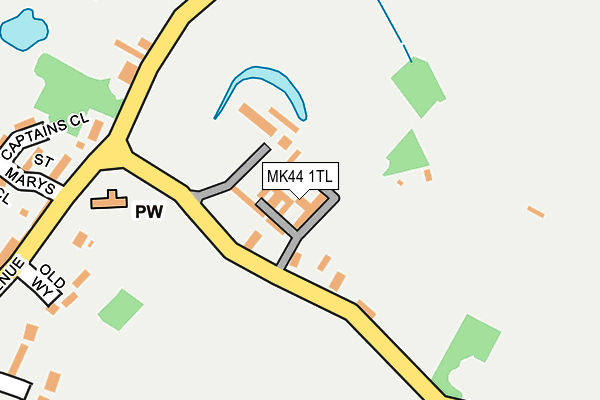 MK44 1TL map - OS OpenMap – Local (Ordnance Survey) MK44 1TL map - OS OpenMap – Local (Ordnance Survey)