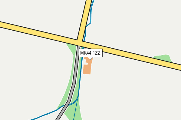 MK44 1ZZ map - OS OpenMap – Local (Ordnance Survey)