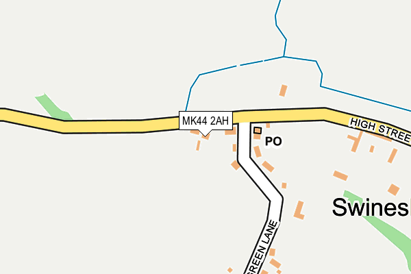 MK44 2AH map - OS OpenMap – Local (Ordnance Survey) MK44 2AH map - OS OpenMap – Local (Ordnance Survey)