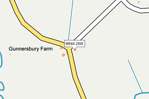 MK44 2AW map - OS OpenMap – Local (Ordnance Survey) MK44 2AW map - OS OpenMap – Local (Ordnance Survey)