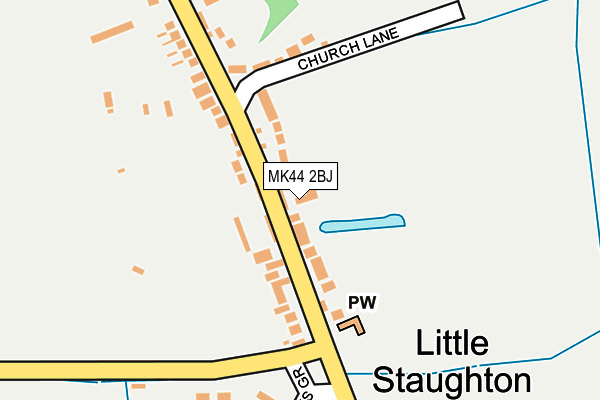 MK44 2BJ map - OS OpenMap – Local (Ordnance Survey)