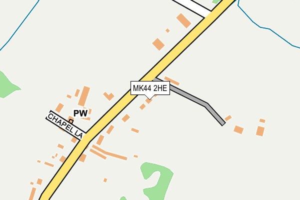 MK44 2HE map - OS OpenMap – Local (Ordnance Survey) MK44 2HE map - OS OpenMap – Local (Ordnance Survey)