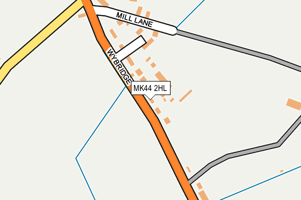 MK44 2HL map - OS OpenMap – Local (Ordnance Survey) MK44 2HL map - OS OpenMap – Local (Ordnance Survey)