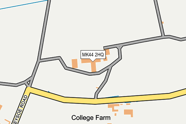 MK44 2HQ map - OS OpenMap – Local (Ordnance Survey) MK44 2HQ map - OS OpenMap – Local (Ordnance Survey)