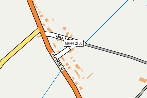 MK44 2HX map - OS OpenMap – Local (Ordnance Survey) MK44 2HX map - OS OpenMap – Local (Ordnance Survey)