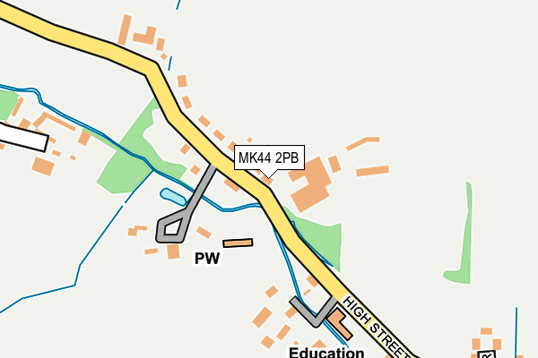 MK44 2PB map - OS OpenMap – Local (Ordnance Survey) MK44 2PB map - OS OpenMap – Local (Ordnance Survey)