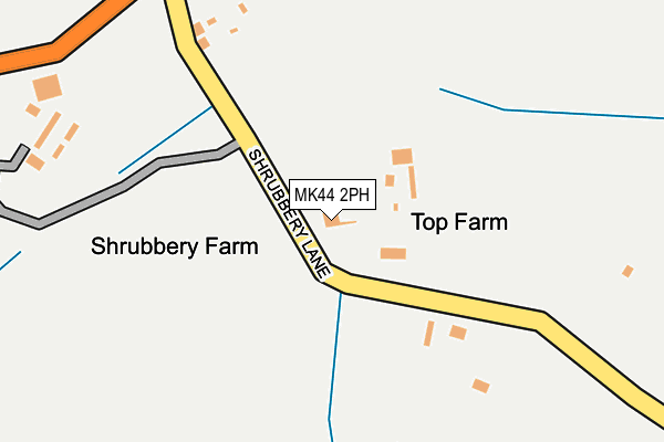 MK44 2PH map - OS OpenMap – Local (Ordnance Survey)