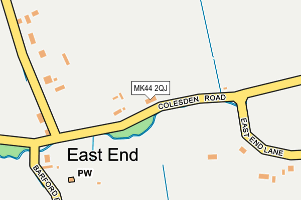 MK44 2QJ map - OS OpenMap – Local (Ordnance Survey) MK44 2QJ map - OS OpenMap – Local (Ordnance Survey)