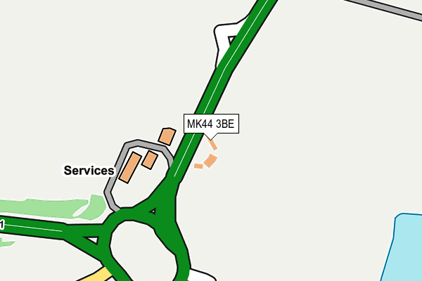 MK44 3BE map - OS OpenMap – Local (Ordnance Survey) MK44 3BE map - OS OpenMap – Local (Ordnance Survey)
