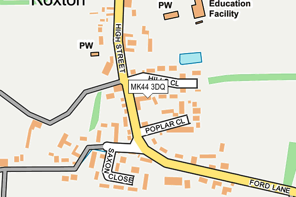 MK44 3DQ map - OS OpenMap – Local (Ordnance Survey) MK44 3DQ map - OS OpenMap – Local (Ordnance Survey)