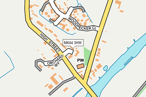 MK44 3HW map - OS OpenMap – Local (Ordnance Survey) MK44 3HW map - OS OpenMap – Local (Ordnance Survey)