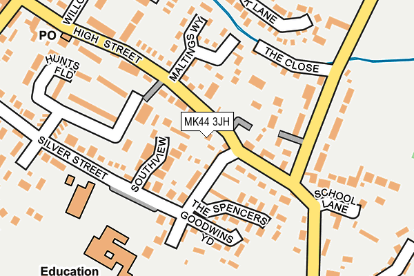 MK44 3JH map - OS OpenMap – Local (Ordnance Survey) MK44 3JH map - OS OpenMap – Local (Ordnance Survey)