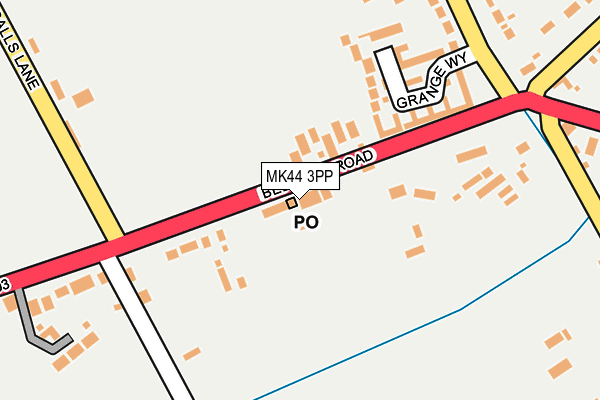 MK44 3PP map - OS OpenMap – Local (Ordnance Survey) MK44 3PP map - OS OpenMap – Local (Ordnance Survey)