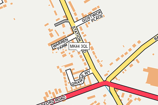MK44 3QL map - OS OpenMap – Local (Ordnance Survey)