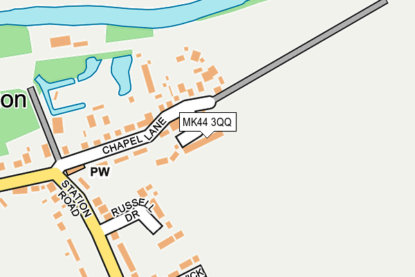 MK44 3QQ map - OS OpenMap – Local (Ordnance Survey) MK44 3QQ map - OS OpenMap – Local (Ordnance Survey)