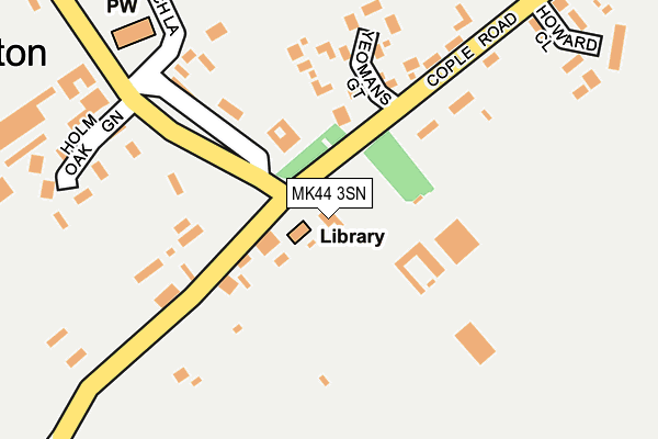 MK44 3SN map - OS OpenMap – Local (Ordnance Survey) MK44 3SN map - OS OpenMap – Local (Ordnance Survey)