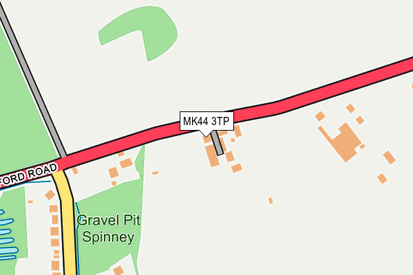 MK44 3TP map - OS OpenMap – Local (Ordnance Survey)