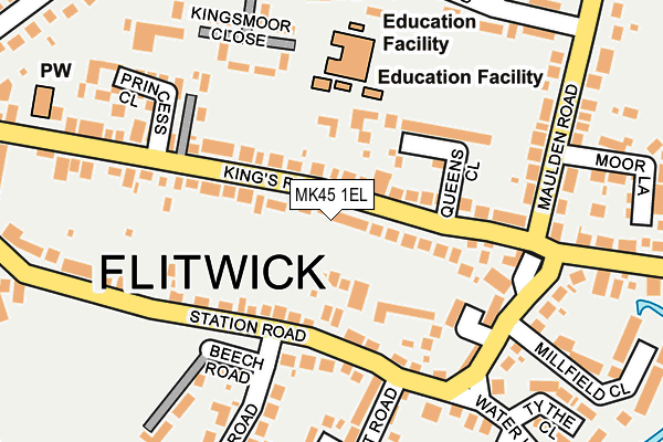 MK45 1EL map - OS OpenMap – Local (Ordnance Survey) MK45 1EL map - OS OpenMap – Local (Ordnance Survey)