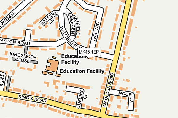 MK45 1EP map - OS OpenMap – Local (Ordnance Survey) MK45 1EP map - OS OpenMap – Local (Ordnance Survey)
