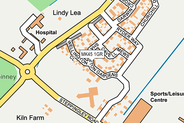 MK45 1GR map - OS OpenMap – Local (Ordnance Survey) MK45 1GR map - OS OpenMap – Local (Ordnance Survey)
