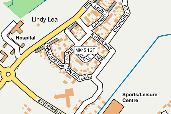 MK45 1GT map - OS OpenMap – Local (Ordnance Survey) MK45 1GT map - OS OpenMap – Local (Ordnance Survey)
