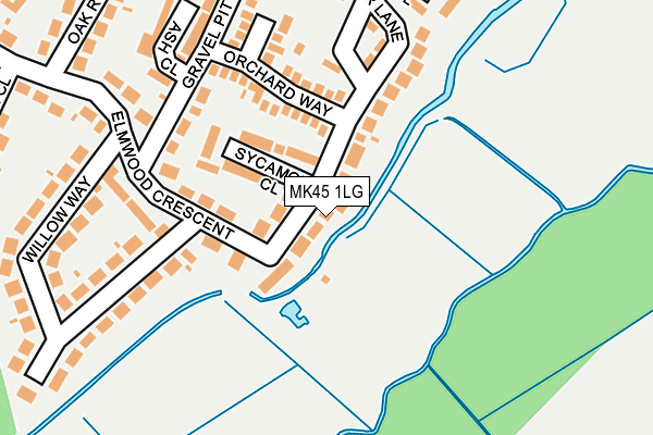 MK45 1LG map - OS OpenMap – Local (Ordnance Survey) MK45 1LG map - OS OpenMap – Local (Ordnance Survey)