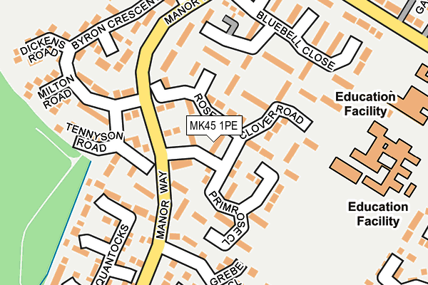 MK45 1PE map - OS OpenMap – Local (Ordnance Survey) MK45 1PE map - OS OpenMap – Local (Ordnance Survey)