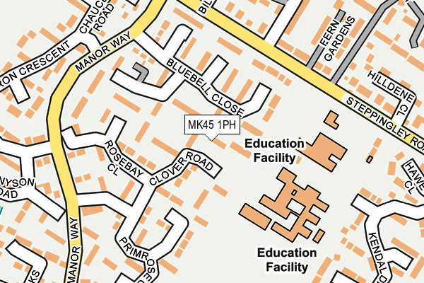 MK45 1PH map - OS OpenMap – Local (Ordnance Survey) MK45 1PH map - OS OpenMap – Local (Ordnance Survey)