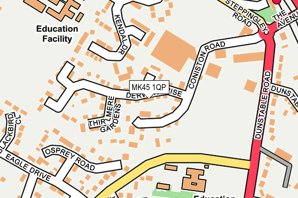 MK45 1QP map - OS OpenMap – Local (Ordnance Survey) MK45 1QP map - OS OpenMap – Local (Ordnance Survey)