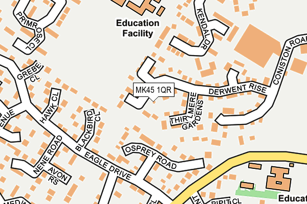 MK45 1QR map - OS OpenMap – Local (Ordnance Survey) MK45 1QR map - OS OpenMap – Local (Ordnance Survey)