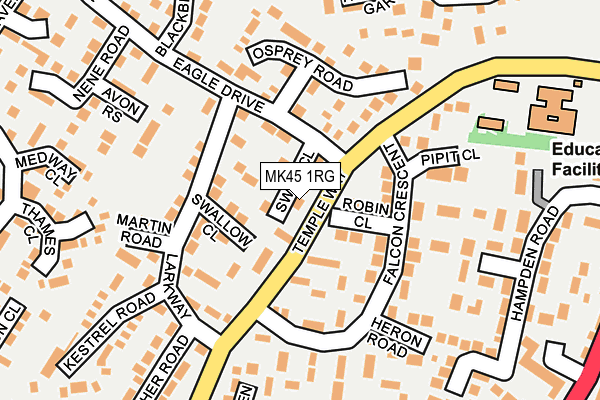 MK45 1RG map - OS OpenMap – Local (Ordnance Survey) MK45 1RG map - OS OpenMap – Local (Ordnance Survey)