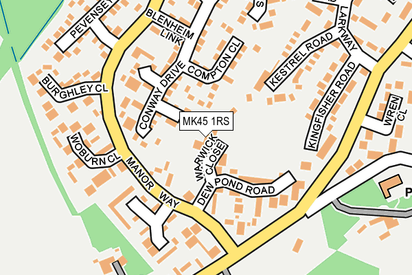 MK45 1RS map - OS OpenMap – Local (Ordnance Survey) MK45 1RS map - OS OpenMap – Local (Ordnance Survey)