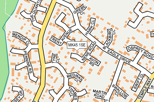 MK45 1SE map - OS OpenMap – Local (Ordnance Survey) MK45 1SE map - OS OpenMap – Local (Ordnance Survey)