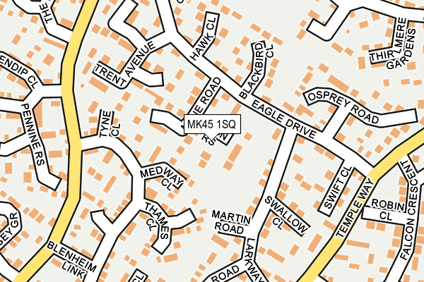 MK45 1SQ map - OS OpenMap – Local (Ordnance Survey) MK45 1SQ map - OS OpenMap – Local (Ordnance Survey)