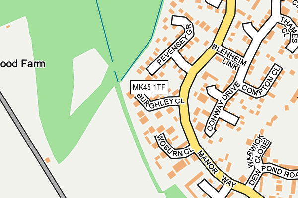 MK45 1TF map - OS OpenMap – Local (Ordnance Survey) MK45 1TF map - OS OpenMap – Local (Ordnance Survey)