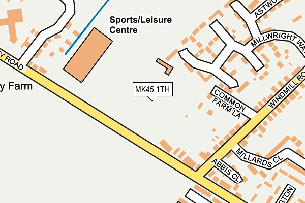 MK45 1TH map - OS OpenMap – Local (Ordnance Survey) MK45 1TH map - OS OpenMap – Local (Ordnance Survey)