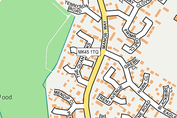 MK45 1TQ map - OS OpenMap – Local (Ordnance Survey) MK45 1TQ map - OS OpenMap – Local (Ordnance Survey)