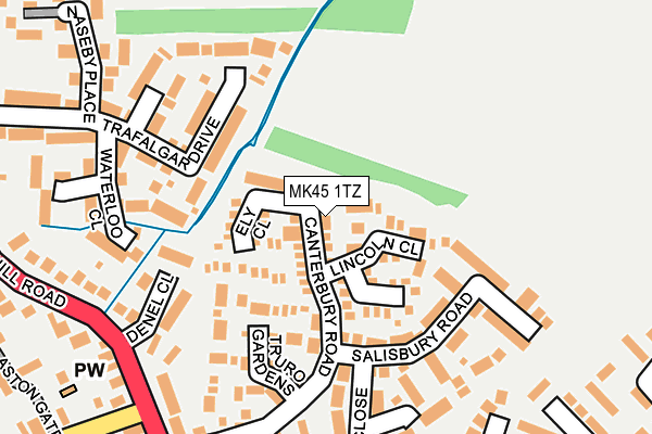 MK45 1TZ map - OS OpenMap – Local (Ordnance Survey) MK45 1TZ map - OS OpenMap – Local (Ordnance Survey)