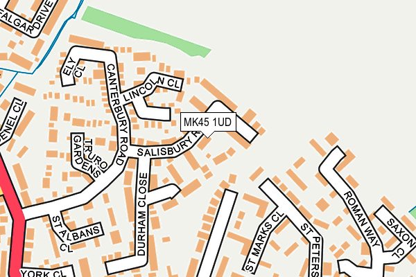 MK45 1UD map - OS OpenMap – Local (Ordnance Survey) MK45 1UD map - OS OpenMap – Local (Ordnance Survey)