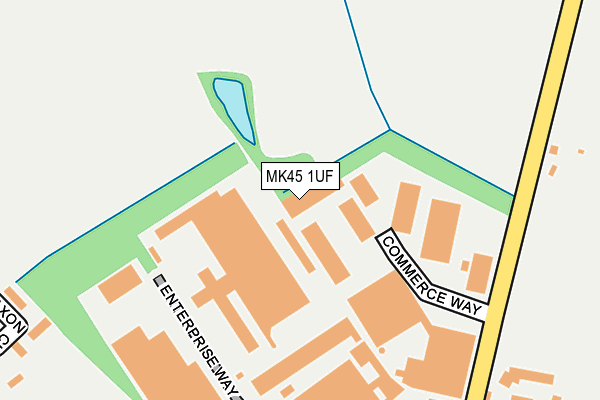 MK45 1UF map - OS OpenMap – Local (Ordnance Survey) MK45 1UF map - OS OpenMap – Local (Ordnance Survey)