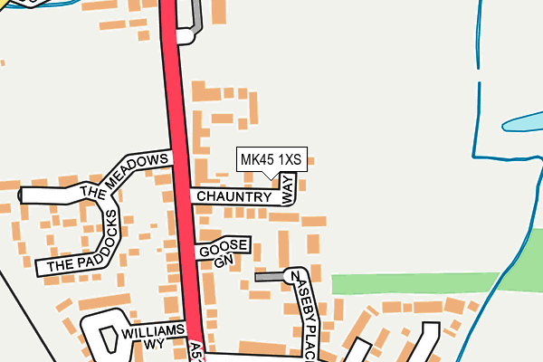 MK45 1XS map - OS OpenMap – Local (Ordnance Survey) MK45 1XS map - OS OpenMap – Local (Ordnance Survey)